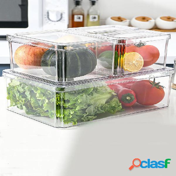 1/3/4 / 5PCs PET multifunções Clamshell Cozinha Geladeira