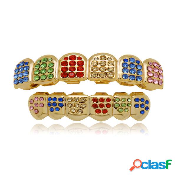 Hip Hop moderno banhado a ouro 18K com diamantes em forma