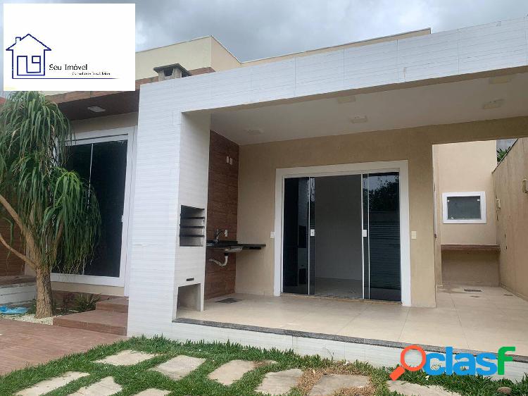 Alugo linda casa linear com piscina em Vargem Pequena