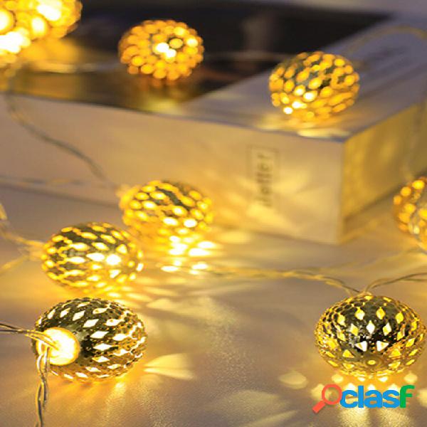 Bola de ferro multicolor Marrocos decoração de casa LED