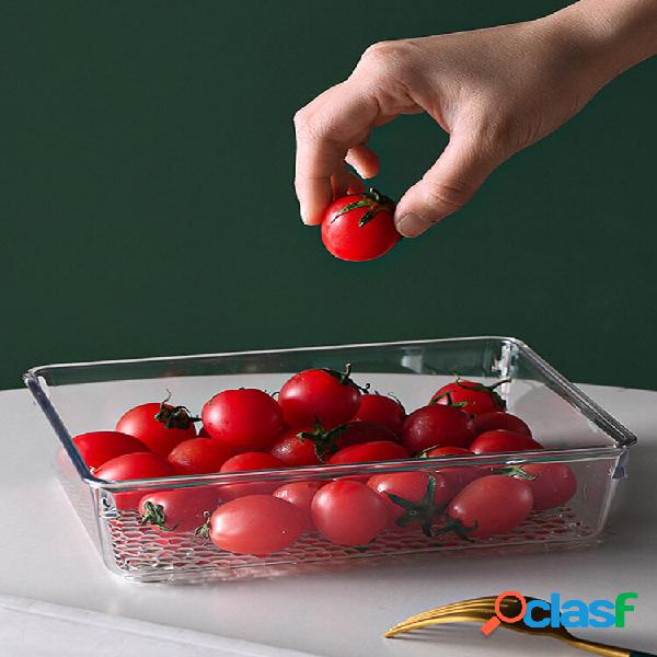 1 PC PET multifuncional para cozinha, geladeira, frutas,