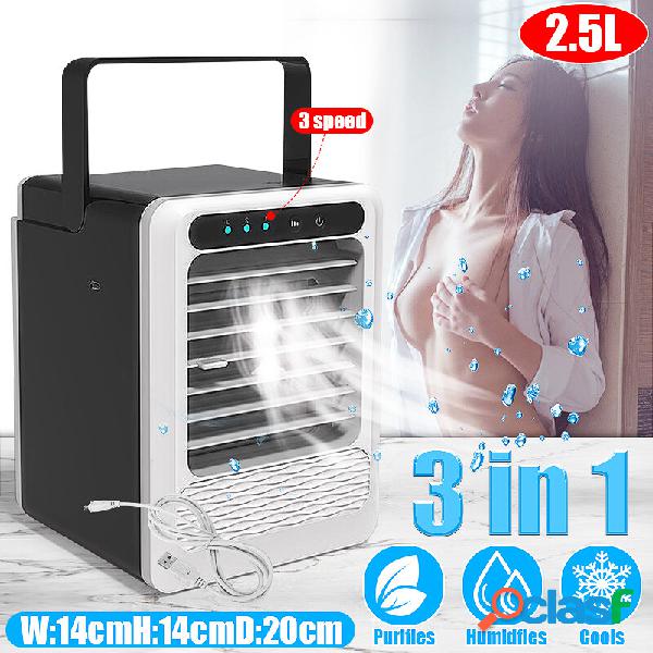 5W 8 Horas 3 Em 1 Portátil Mini USB Ar Condicionado Cooler