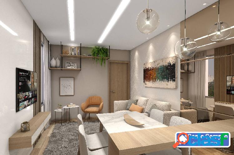 Apartamento com dois quartos no santa helena entrada
