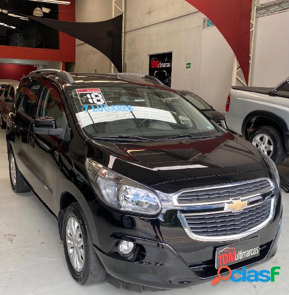 CHEVROLET SPIN LTZ 1.8 8V ECONO.FLEX 5P AUT. PRETO 2018 1.8