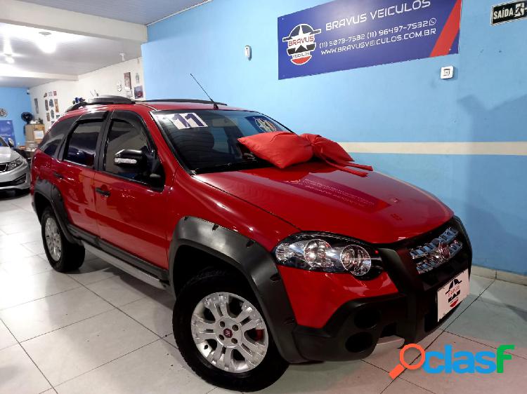 FIAT PALIO WEEK. ADVADV TRYON 1.8 MPI FLEX VERMELHO 2011 1.8