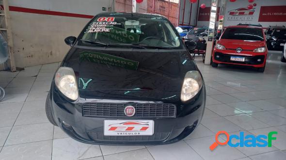 FIAT PUNTO 1.4 FIRE FLEX 8V 5P PRETO 2008 1.4 FLEX