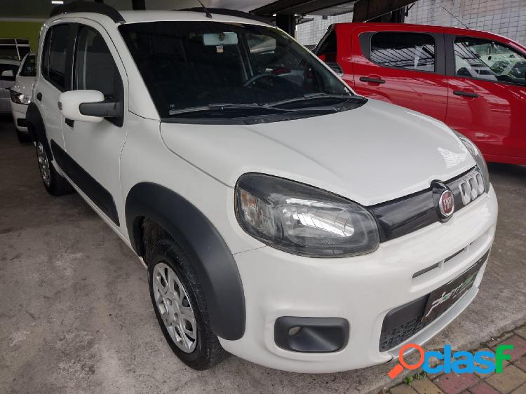 FIAT UNO WAY 1.0 EVO FIRE FLEX 8V 5P BRANCO 2016 1.0 FLEX