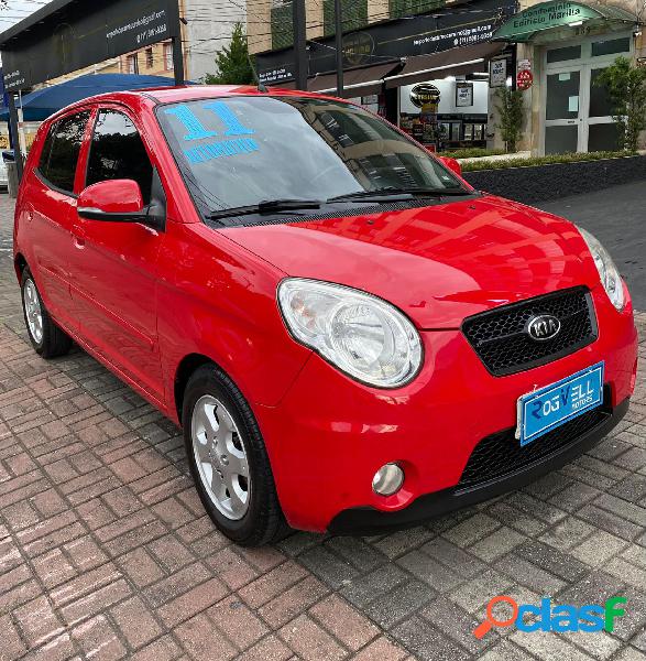 KIA PICANTO EX3 1.0 GASOLINA AUT. VERMELHO 2011 1.0 GASOLINA