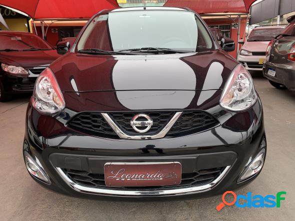 NISSAN MARCH SV 1.0 12V FLEX 5P PRETO 2015 1.0 FLEX