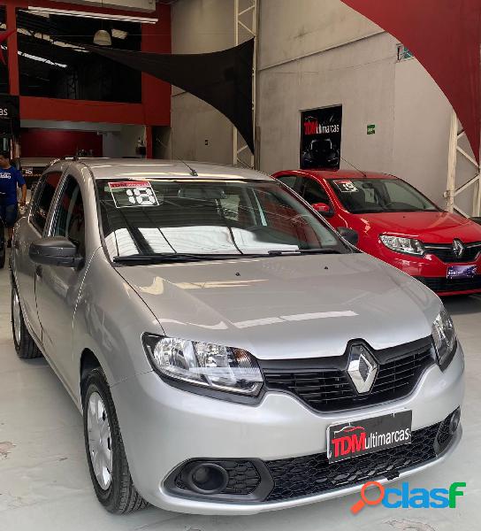 RENAULT SANDERO AUTHENTIQUE FLEX 1.0 12V 5P PRATA 2018 1.0