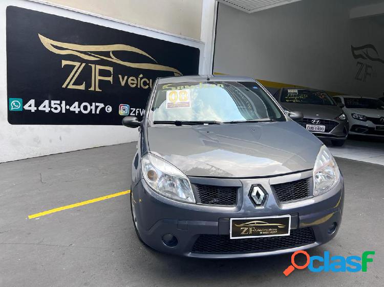 RENAULT SANDERO EXPRESSION HI-FLEX 1.6 8V 5P PRATA 2008 1.6