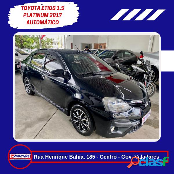 TOYOTA ETIOS PLATINUM 1.5 FLEX 16V 4P AUT. PRATA 2017 1.5