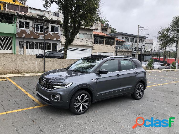 VOLKSWAGEN T-CROSS HIGHLINE 1.4 TSI FLEX 16V 5P AUT CINZA