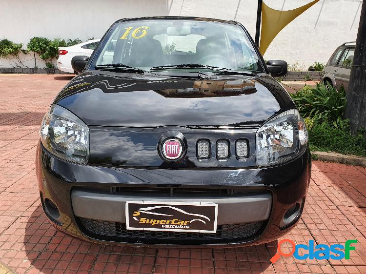 FIAT UNO VIVACERUA 1.0 EVO FIRE FLEX 8V 5P PRETO 2015 1.0