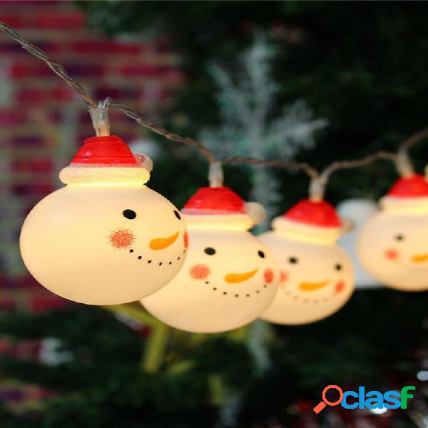 1 PC PVC Multicolor Snow Man Decoração de Natal LED Luzes