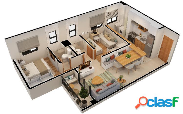 APV022 - Lindo apartamento na planta 2 dormitórios 1 suíte