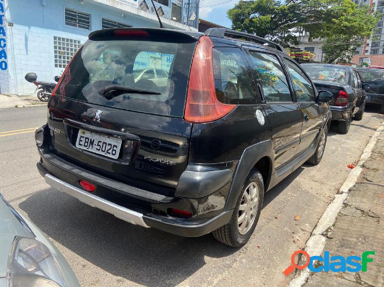 PEUGEOT 206 SW ESCAPADE 1.6 16V FLEX 5P PRETO 2008 1.6 FLEX