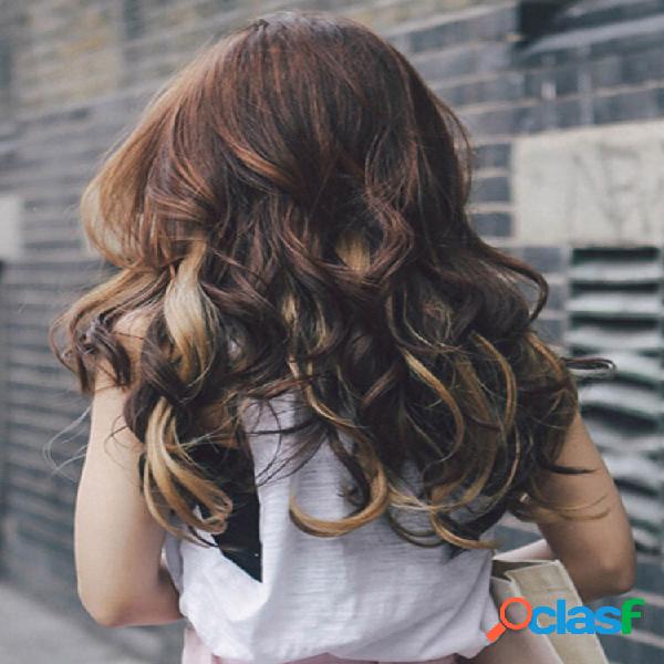 38 Cores Sintético Cabelo Extensões 5 Presilhas Falso