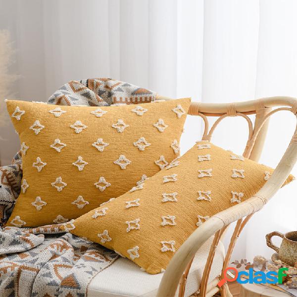 1 PC Nordic Fresh Style 3D Flower Star Padrão Fronha de