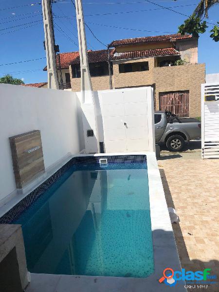 CASA NOVA COM PISCINA-ÓTIMO ACABAMENTO-PRÓXIMO A PRAIA