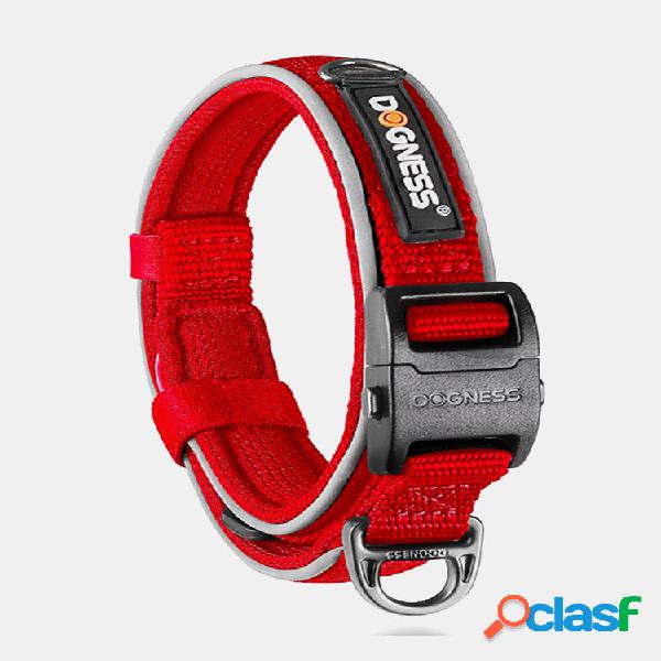 Coleira Refletiva Dogness Conforto Soft Neoprene Acolchoada