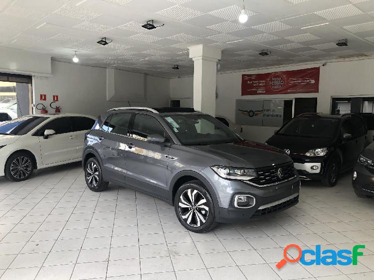 VOLKSWAGEN T-CROSS HIGHLINE 1.4 TSI FLEX 16V 5P AUT CINZA