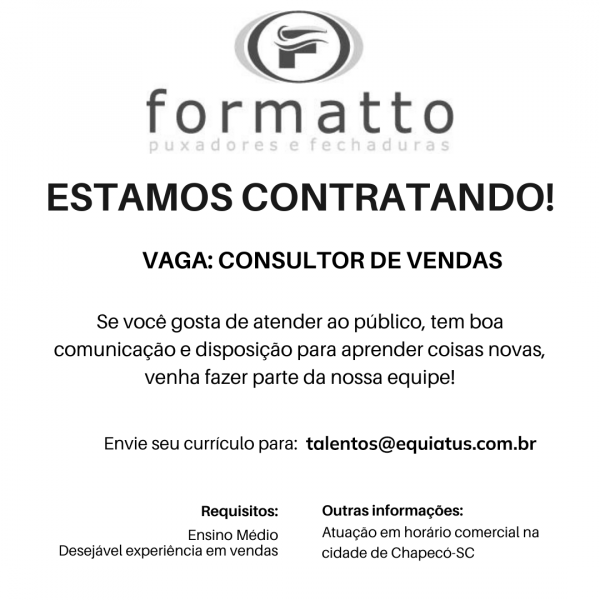 CONSULTOR DE VENDAS