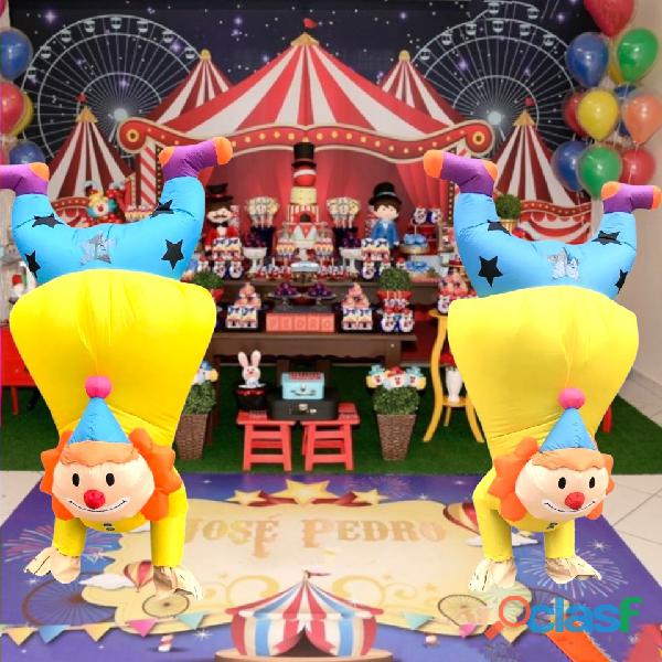 Palhaços tema circo personagens vivos festa