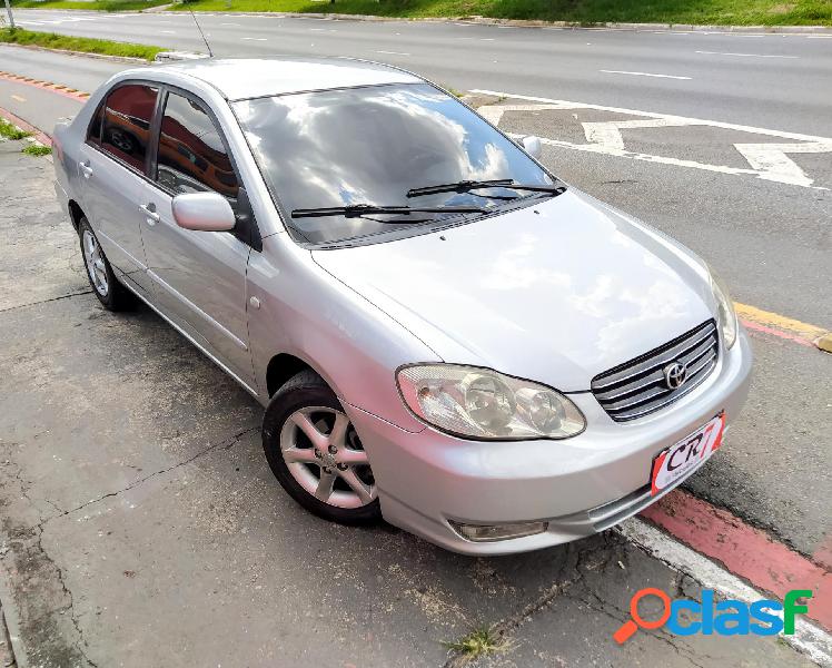 TOYOTA COROLLA XEI 1.8 GASOLINA PRATA 2003 1.8 GASOLINA