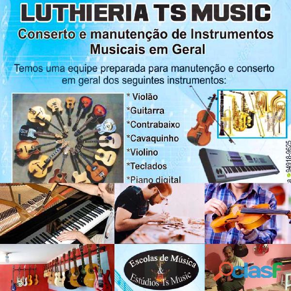 Manutenção de instrumentos musicais em SP