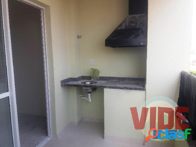 Apartamento novo, 2 Dorms (1 suíte), varanda gourmet, 1 vg,