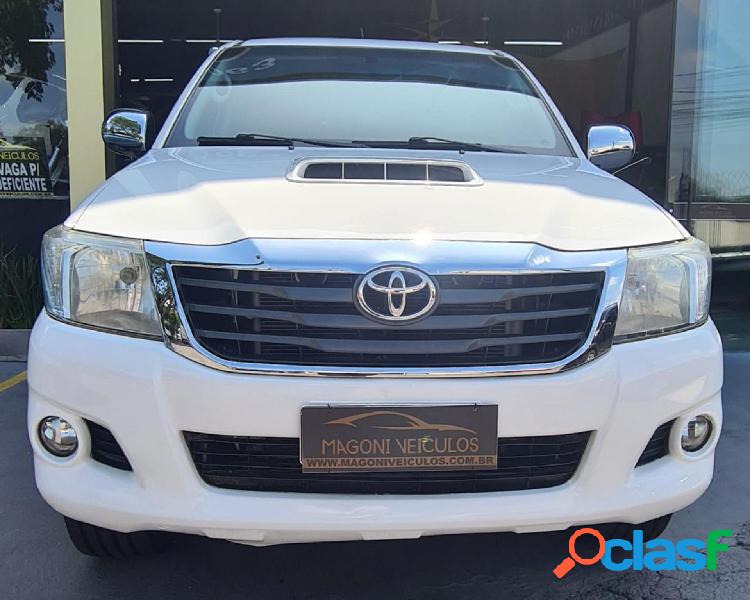 TOYOTA HILUX CD SR D4-D 4X4 3.0 TDI DIES. BRANCO 2015 3.0