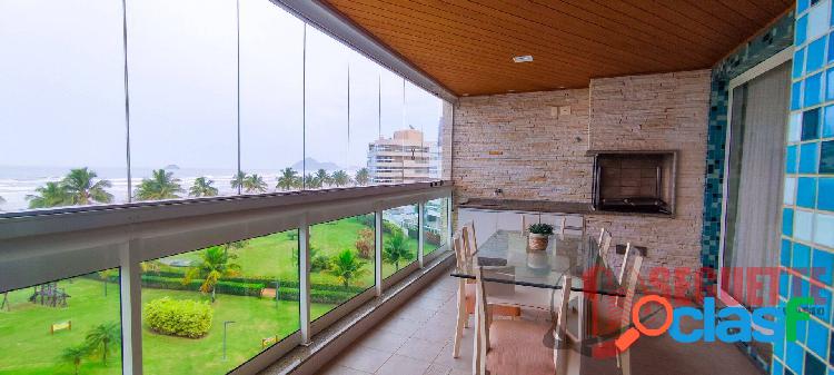 Apartamento pé na areia com 4 suites vista mar