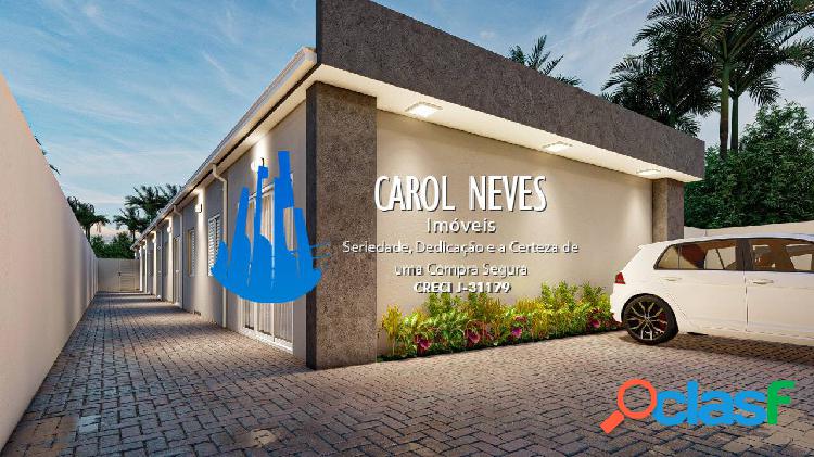 CASA NOVA CONDOMÍNIO FECHADO 2 DORMITÓRIOS JARDIM AMÉRICA