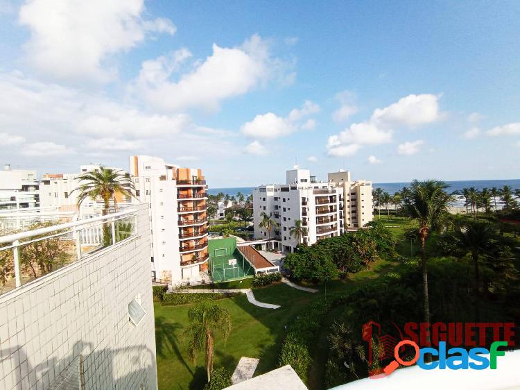 Cobertura pé na areia duplex vista mar