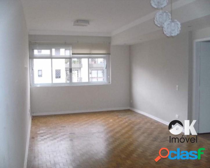 Apartamento: 120m², 3 quartos e 1 vaga – Higienópolis