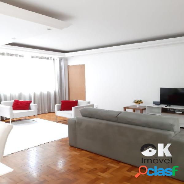 Apartamento: 160m², 3 quartos e 1 vaga - Higienópolis