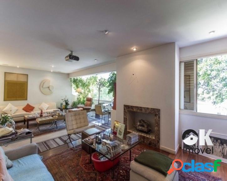 Apartamento: 310m², 4 quartos e 3 vagas – Jardins