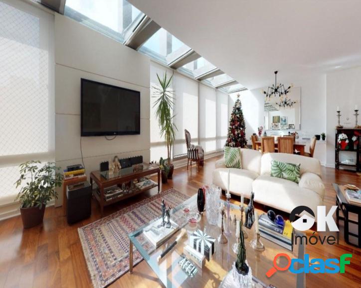 Apartamento Duplex: 256m², 4 suítes e 2 vagas – Jardim