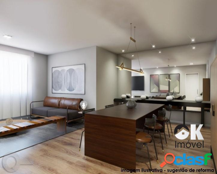Apartamento Refeormado: 150m², 3 quartos e 1 vaga –