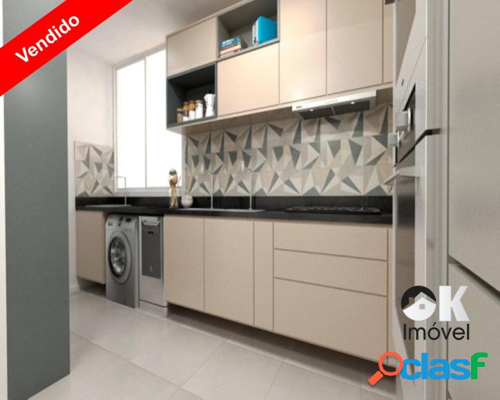 Apartamento reformado: 80m², 2 quartos e 1 vaga –