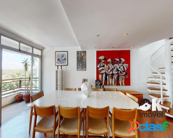 Cobertura: 160m², 2 dormitórios e 2 vagas – Jardim
