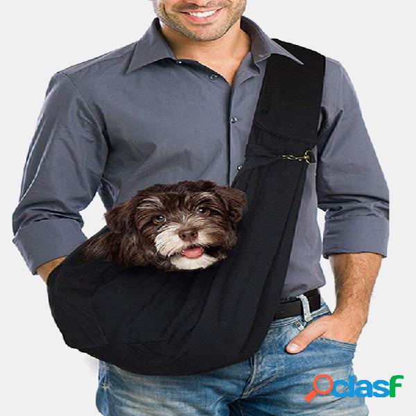 1 PC Pet Cachorro Bolsa de ombro para transporte de gato ao
