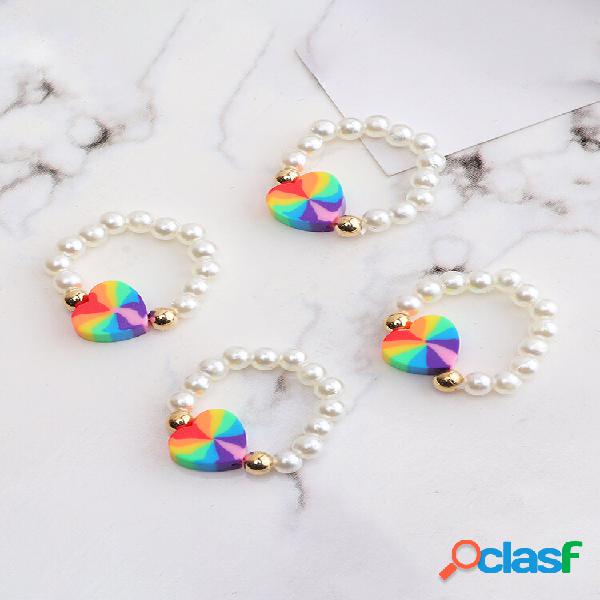 3/4 Pcs Breve Ins Flor Borboleta Amor Yin Yang Gossip Millet