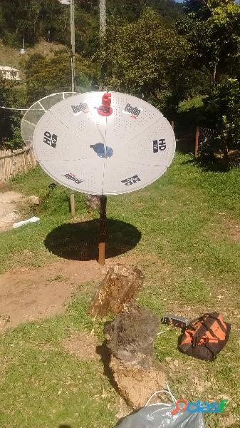 Moises antenas parabólicas comum e digital HD Sky OiTV