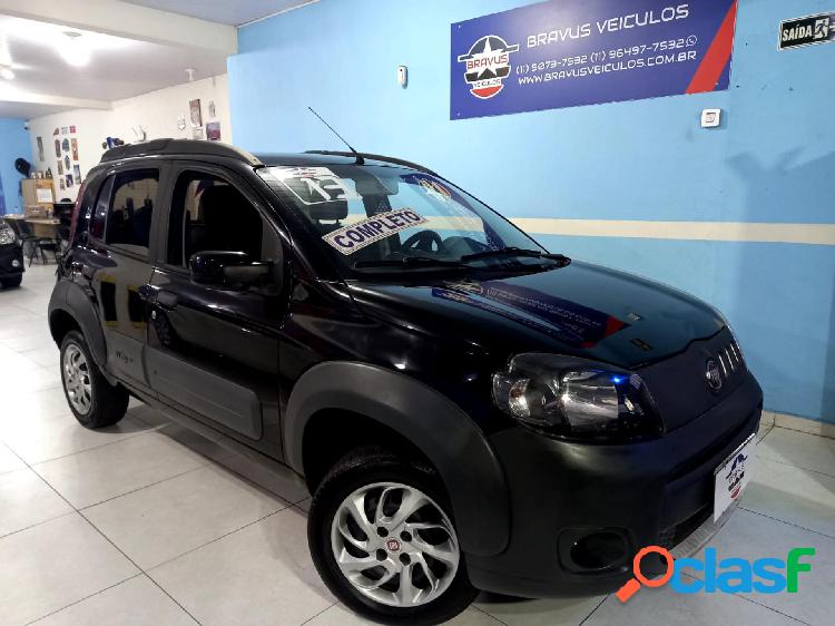 FIAT UNO WAY 1.0 EVO FIRE FLEX 8V 5P PRETO 2013 1.0 FLEX