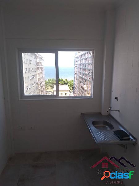 Apartamento (sala living) - Vista Mar - Embaré - Santos