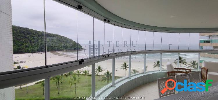 Imponente pé na areia na praia, 4 suítes, vista para mar,