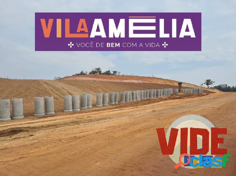 Loteamento Vila Amélia: Lote c/ 1.225 m². Financiamento