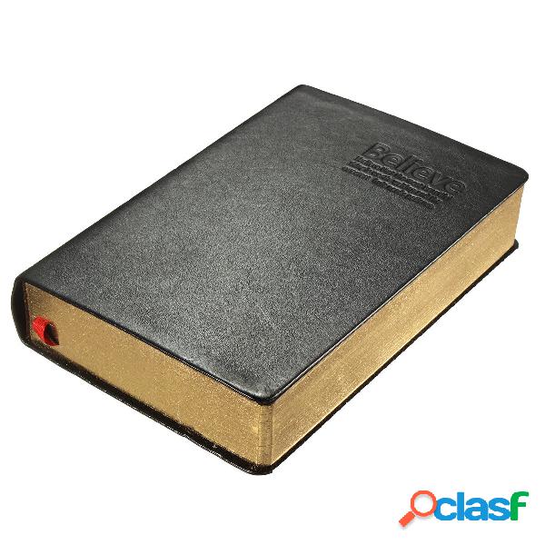 Capa de couro retro clássico Golden Edge Notebook Diário